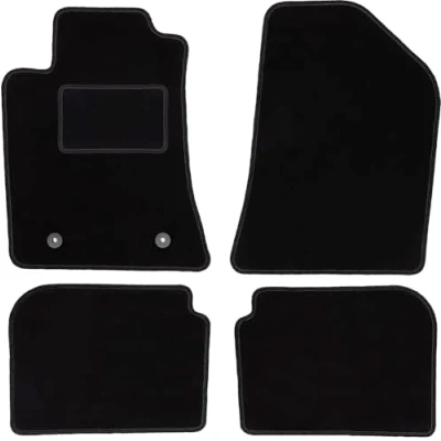 Abbildung von Wielganizator Automatte Passend für Toyota Avensis II T25 Kombi, Liftback, Limousine 2003 2009 Velours Autozubehör Auto Fußmatten Fußmatte 4 teilig schwarz