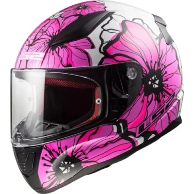 Abbildung von LS2, Integraler Motorradhelm Rapid Poppies Pink, S