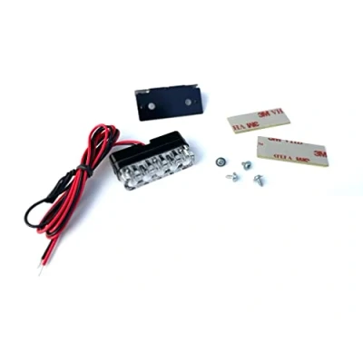 Abbildung von Streetparts24 Mini LED Kennzeichenbeleuchtung Nummernschild Beleuchtung Klein 12V für Motorrad Quad PKW Roller Scooter Anhänger