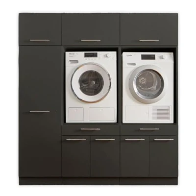 Abbildung von Laundreezy Mehrzweckschrank Set &quot;LAUNDREEZY LDSK13&quot;, Breite 185 cm