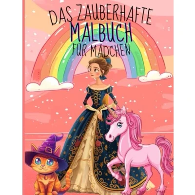 Abbildung von Das Zauberhafte Malbuch für Mädchen: 40 Tolle Motive mit Einhörnern, Feen, Prinzessinnen, Meerjungfrauen und vielen mehr zum Ausmalen Kinder von 4 bis 12 Jahren