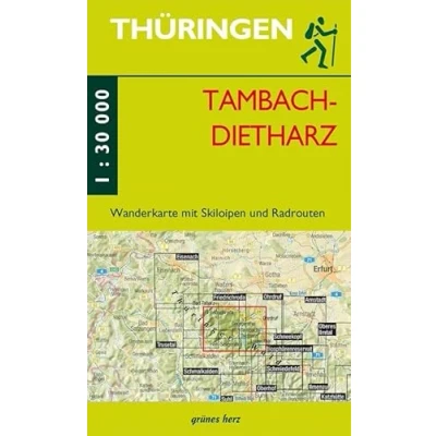 Abbildung von Wanderkarte Tambach Dietharz: mit Friedrichroda, Ohrdruf, Floh Seligenthal, Luisenthal (Thüringen zu Fuß erleben: Wanderkarten, 1:30.000)