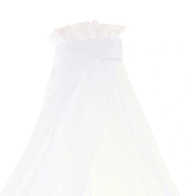Abbildung von babybay Himmel Piqué mit Band passend für Modelle Midi, Original, Maxi, Boxspring und Comfort Plus, weiß