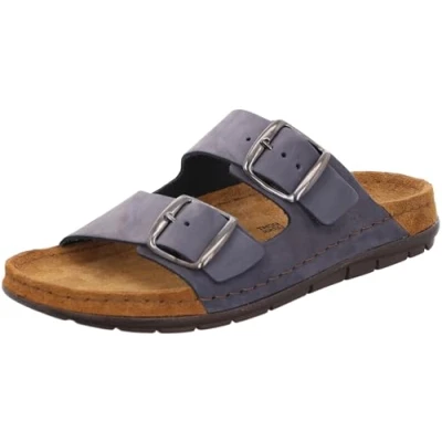 Abbildung von Rohde Pantolette flach, Damen, Größe: 37, Dunkelblau Schuhe