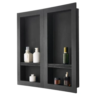 Abbildung von VEVOR Wandnische Duschnische Duschablage Duschregal 2 Stk. 10,2x40,6x81,3cm