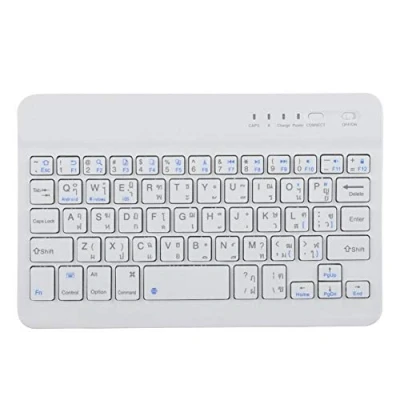 Abbildung von Thailändische Sprache Ultra Slim Bluetooth Tastatur Geeignet für Android/iOS/Windows Systeme.