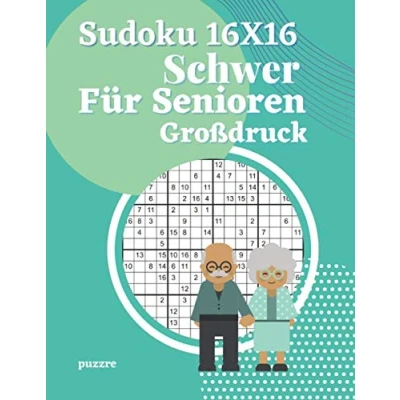 Abbildung von Sudoku 16x16 Schwer Für Senioren Großdruck: Denksport Irregulär