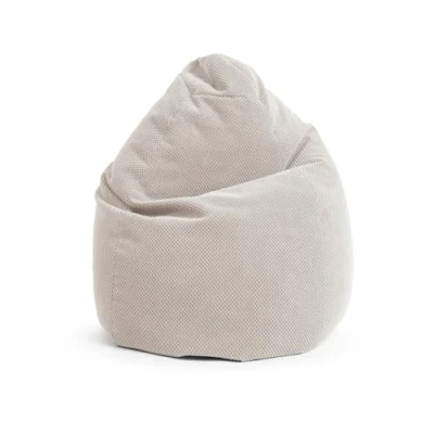 Abbildung von SITTING POINT only by MAGMA BeanBag COMODO XL Sitzsack mit Plüsch aus 100% Polyester 70x110cm, Hülle waschbar, Oeko TEX Standard Zertifiziert, natur