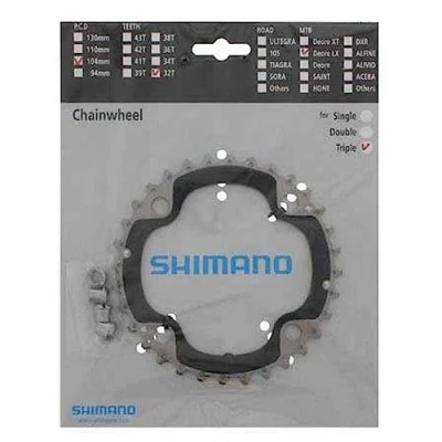 Abbildung von SHIMANO Unisex Adulto Fc m660 Chainring 32t ae B Type, 10 Speed Corona, Silver/Black, 32 denti