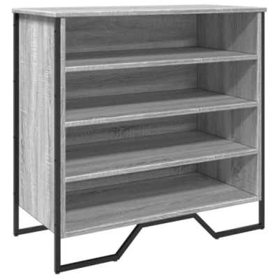 Abbildung von vidaXL Schuhregal Grau Sonoma 80x38x78 cm Holzwerkstoff, 1 tlg.