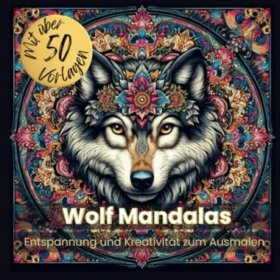 Abbildung von Wolf Mandalas: Entspannung und Kreativität zum Ausmalen