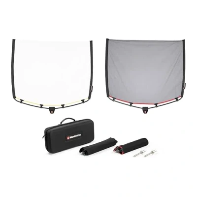 Abbildung von Manfrotto Rapid Flag Kit 18&quot; x 24&quot; 45 cm 60 RapidExoframes Assembly Alu Rahmen inkl. kompakter Tragetasche Ultra Portable LL LR1911