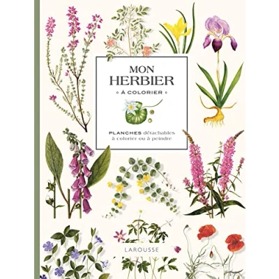 Abbildung von Mon herbier à colorier: Planches détachables colorier ou peindre