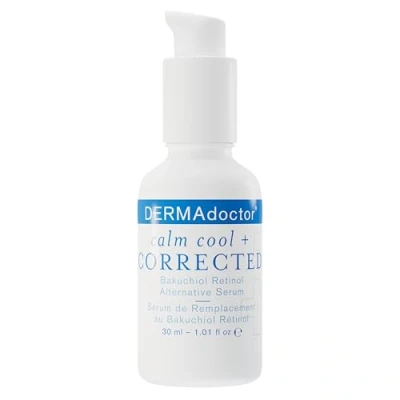 Abbildung von DERMAdoctor Calm Cool + Corrected Bakuchiol Retinol Alternative Serum für trockene, empfindliche, zu Rosazea oder Ekzemen neigende Haut (30 ml)
