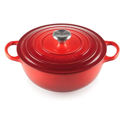Abbildung von Le Creuset Bratpfanne Marmite Signature Kirschrot ø 26 cm / 4.1 Liter