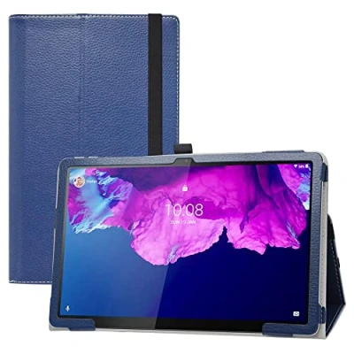 Abbildung von LIFANG Kompatibel mit Lenovo Tab P11 Hülle,Schutzhülle Hochwertiges PU Leder Case für 11&quot; / Plus 5G (TB J606F /J616F /J607Z) Moto G70 Tablet,Blau