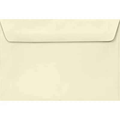 Abbildung von Netuno 50 Briefumschläge Elfenbein 10,5 x 15,5 cm 100g Lessebo Smooth Ivory elegante Briefkuverts Creme gerade Klappe nassklebend ohne Fenster für Einladungskarten Geburtstagskarten cream envelope
