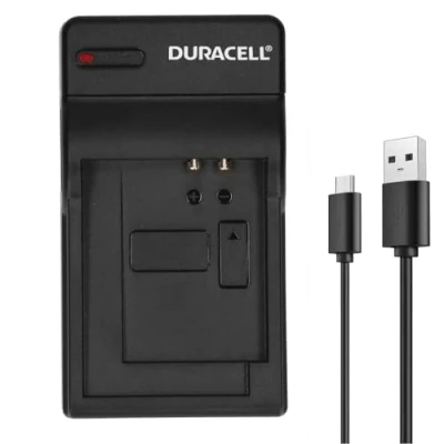 Abbildung von Duracell DRN5923, USB, Nikon EN EL12, Schwarz, Indoor Batterieladegerät, 5 V, V