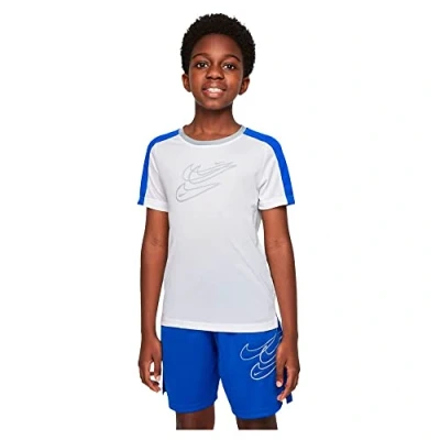 Abbildung von Nike Unisex Kinder Collection T Shirt, White/Game Royal/Lt Smoke Grey, 13 Jahre EU
