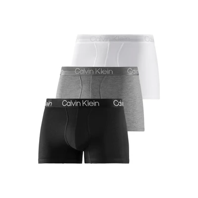 Abbildung von Calvin Klein Underwear Trunk 3 PACK Panties, Herren, Größe: Medium, White/black/grey heather