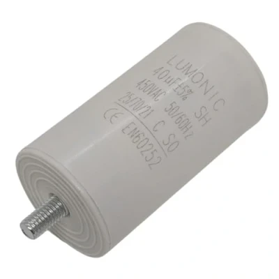 Abbildung von Lumonic Anlaufkondensator mit Stecker 6,3x0,8mm I 40µF 450V 45x84mm 40uF Motorkondensator Kunststoffgehäuse Betriebskondensator für Pump