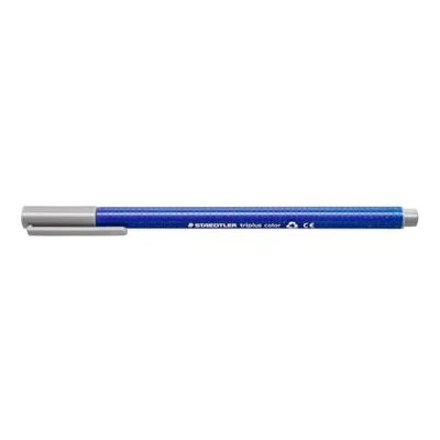 Abbildung von STAEDTLER Filzstifte triplus color, hellgrau, dreikant, stabile, eindrucksichere Spitze, Linienbreite ca. 1 mm, kindgerecht, Made in Germany, 10 hellgraue fibre tip pens im Kartonetui, 323 82