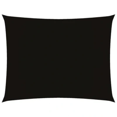 Abbildung von vidaXL Sonnensegel Wasserfest Sonnenschutz Windschutz Sonnendach UV Schutz Garten Terrasse Balkon Oxford Gewebe Rechteckig 2x3m Schwarz