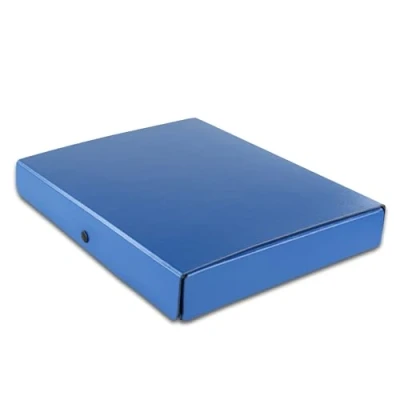 Abbildung von Elba Dokumenten Box A4 aus Hartpappe, 4 cm Füllhöhe, blau