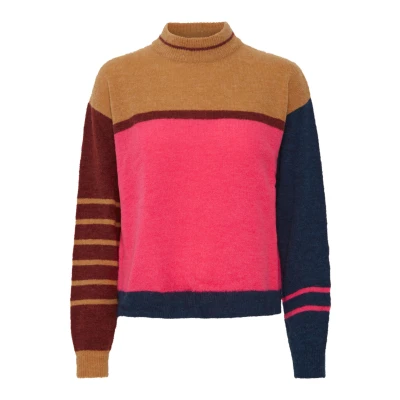 Abbildung von PULZ Pzastrid Strickpullover, Damen, Größe: XL, Multi color