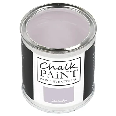 Abbildung von Chalk Paint Everything® Lavanda (Lavendel) (750 ml) Wasserbasierte Kreidefarbe für Shabby Chic Möbel, Dekoration und Recycling Projekte Ungiftig, leicht anzuwenden