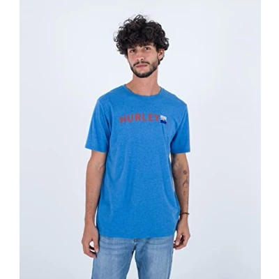 Abbildung von Hurley Herren Evd Wave Box S/S Tshirt, Dusty Cheddar, S