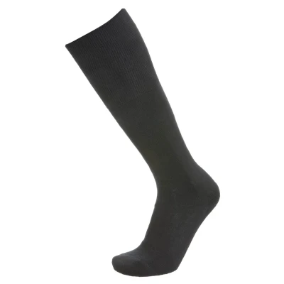 Abbildung von FALKE Herren Kniestrümpfe Airport Plus M KH Wolle Baumwolle lang einfarbig 1 Paar, Schwarz (Black 3000), 39 40