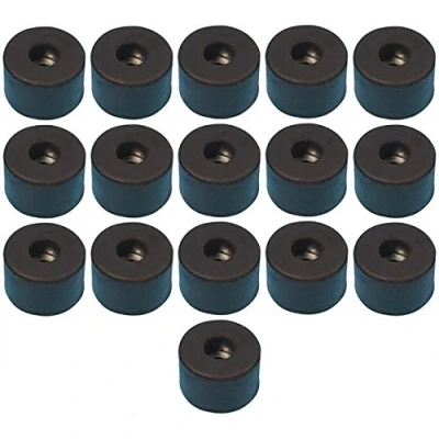 Abbildung von Adam Hall Hardware 4911 M16 AH 16er Set Gummifuß 38 x 25 mm schwarz im Beutel