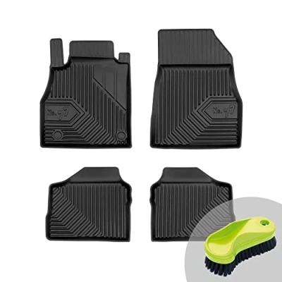 Abbildung von FROGUM No.77 Gummimatten Ganzjahresset von Auto Fußmatten Autofussmatten für Nissan Micra K14 ab 2016 Langlebiges TPE Material
