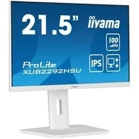 Abbildung von iiyama Prolite XUB2292HSU W6 54,6cm 21,5&quot; IPS LED Monitor Full HD 100Hz HDMI DP USB3.2 Höhenverstellung Pivot FreeSync weiß