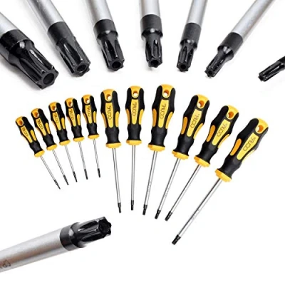 Abbildung von CCLIFE Schraubendreher Torx Set TX magnetisch T6 T40, 11 Stück