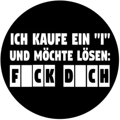 Abbildung von Sammys Shirt Store Ich kaufe EIN i und möchte lösen Aufkleber 10 cm