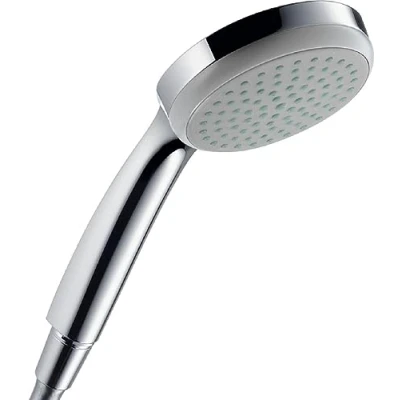 Abbildung von hansgrohe Duschkopf Croma 100, Duschbrause 1 Strahlart, Antikalk Funktion, Chrom