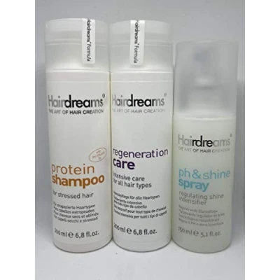Abbildung von Hairdreams Protein Shampoo, Regeneration &amp; ph&amp;shine Set