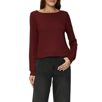 Abbildung von s.Oliver Strickpullover, Damen, Größe: 42, Rubinrot