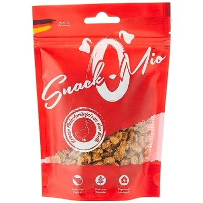 Abbildung von SnackOMio Premium Hundesnack saftige Fleischwürfel von der Ente, getreidefrei, 1er Pack (1 x 125g)