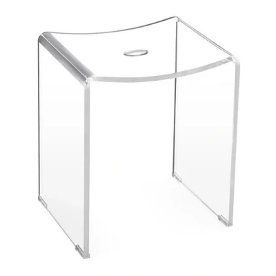 Abbildung von Navaris Duschhocker aus Acryl, rutschfest, modern, transparent