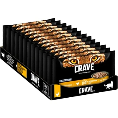Abbildung von CRAVE Katze Portionsbeutel Multipack Sauce mit Huhn 13 x 4x85g