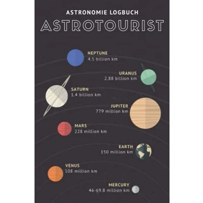 Abbildung von Astrotourist Astronomie Logbuch: A5 Logbuch für Liebhaber der Beobachtungsblätter Sternbilder Himmelsbeobachtung Amateurastronom