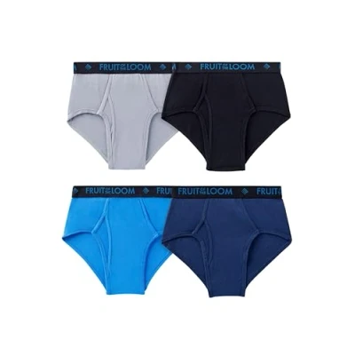 Abbildung von Fruit of the Loom Herren Ft bm4p46c mul l Slip, Brief Baumwoll Mesh 4er, Large (4er Pack)