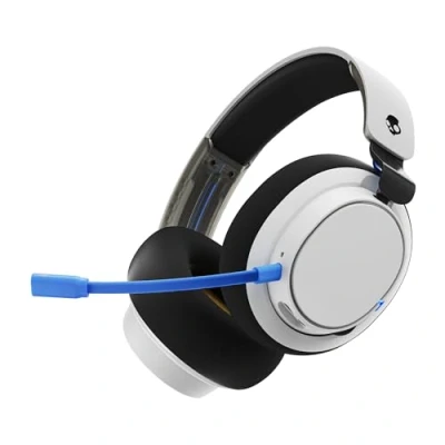 Abbildung von Skullcandy SLYR Pro Wireless Over Ear Gaming Headset mit USB A Sender Besonders Niedriger Latenz für Playstation, Xbox, PC oder Nintendo Switch Schwarz/Blau