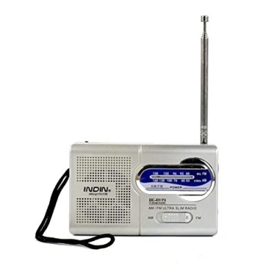 Abbildung von Tragbarer Mini Taschenlautsprecher AM/FM Radio Batteriebetrieben mit Teleskopantenne FM 88 108 MHz AM 530 1600 zum Laufen Joggen Reisen (Radio R119)