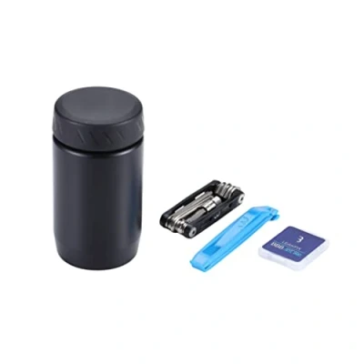 Abbildung von BBB Cycling CombiSet Werkzeugflasche MaxiFold Minitool 2 EasyLift Reifenheber LeakFix Reparaturflicken Tools &amp; Tubes S BSB 63, Schwarz