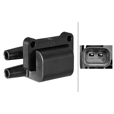 Abbildung von HELLA 5DA 358 102 071 Zündspule 2 polig Doppelzündspule MITSUBISHI: Pajero Sport 1 SUV