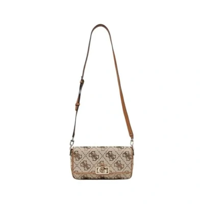 Abbildung von Guess Circe FLAP Shoulder BAG Handtasche, Damen, Größe: One Size, Latte logo